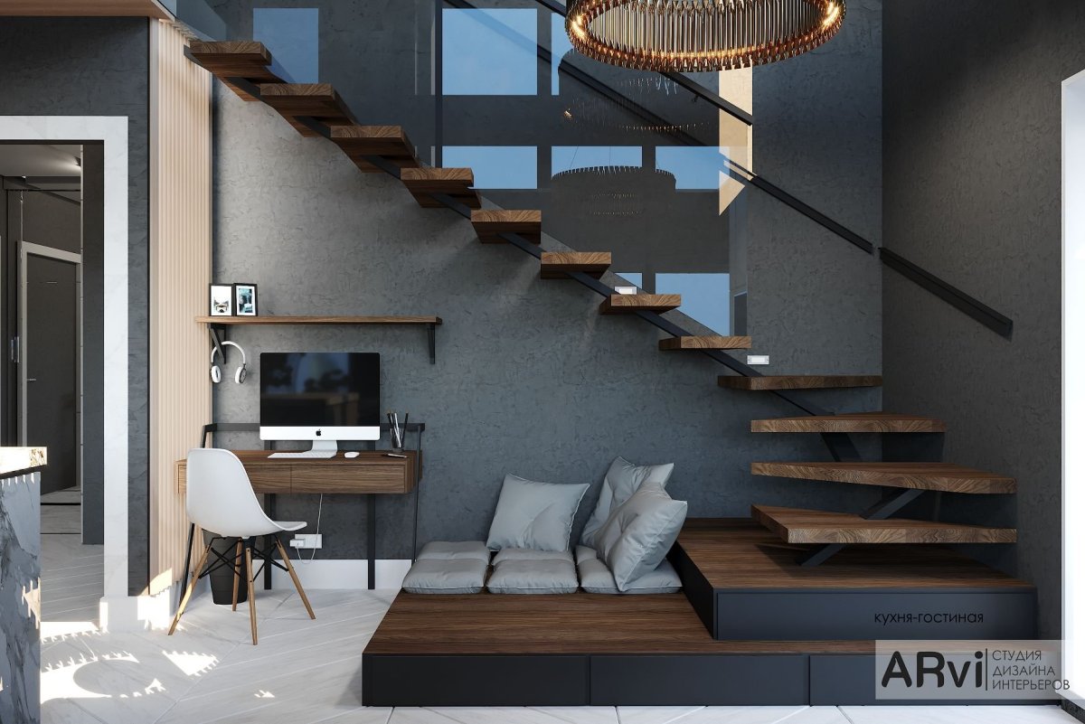 Двухэтажная квартира студия