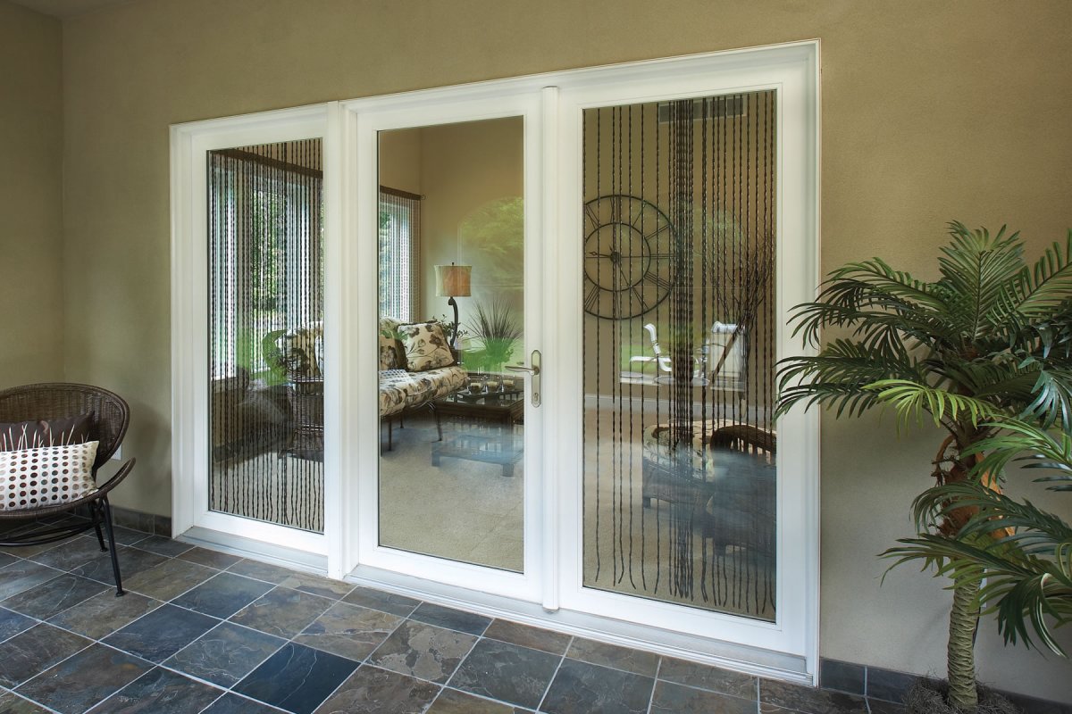 Французские двери черные