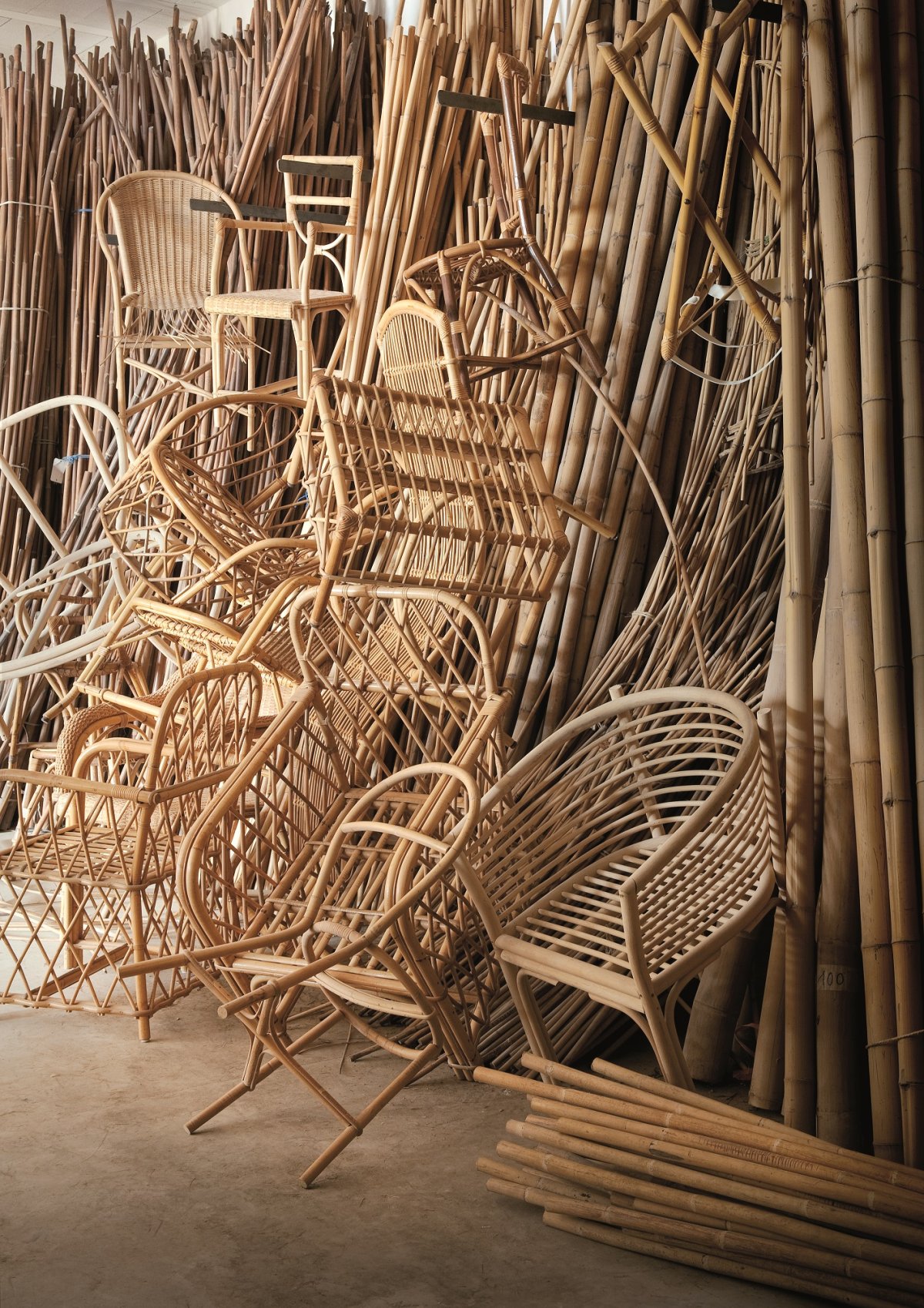 Плетеная мебель из бамбука
