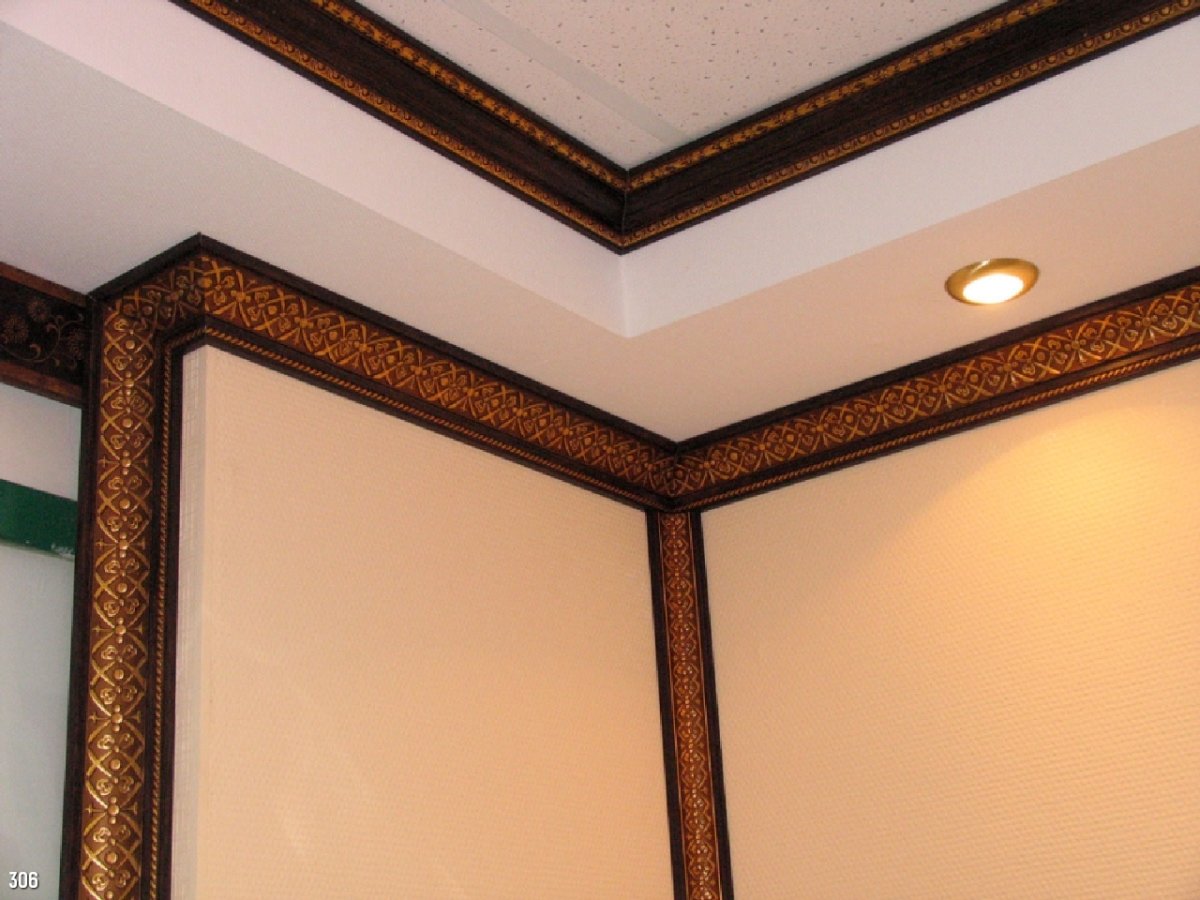 Декоративный багет в интерьере