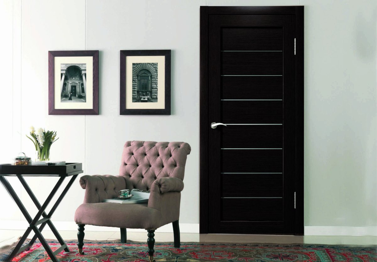 Двери цвета венге в интерьере