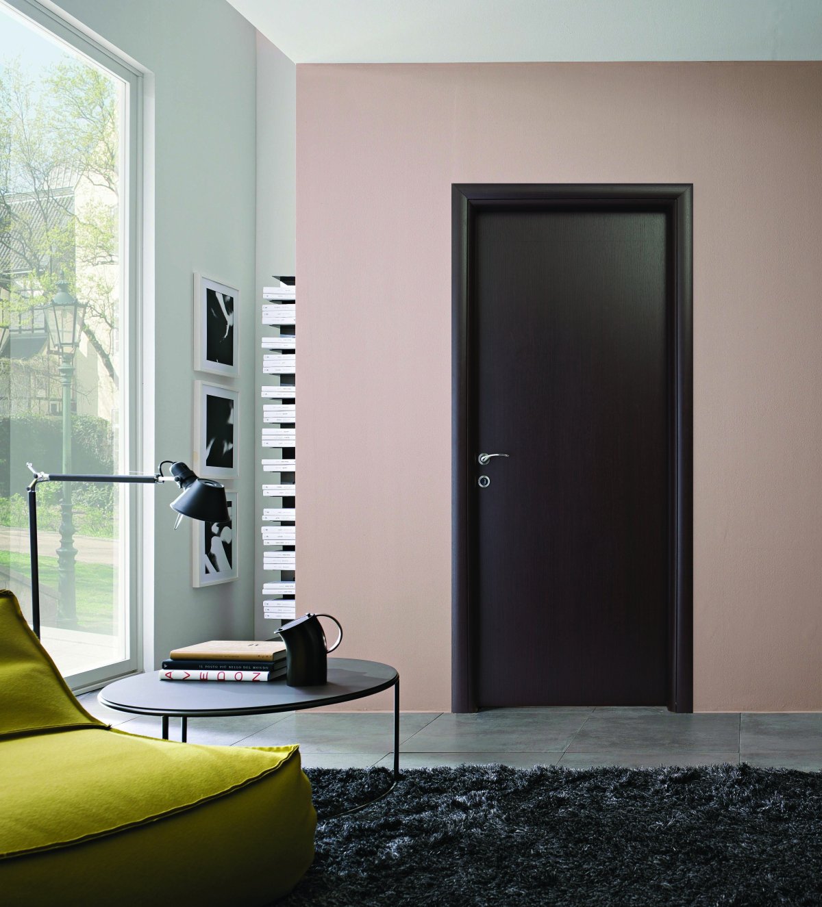 Темные двери в интерьере