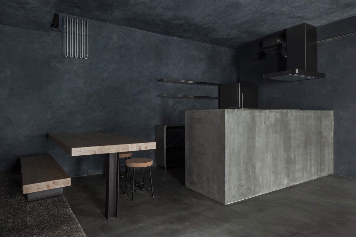 Лофт бетон и дерево