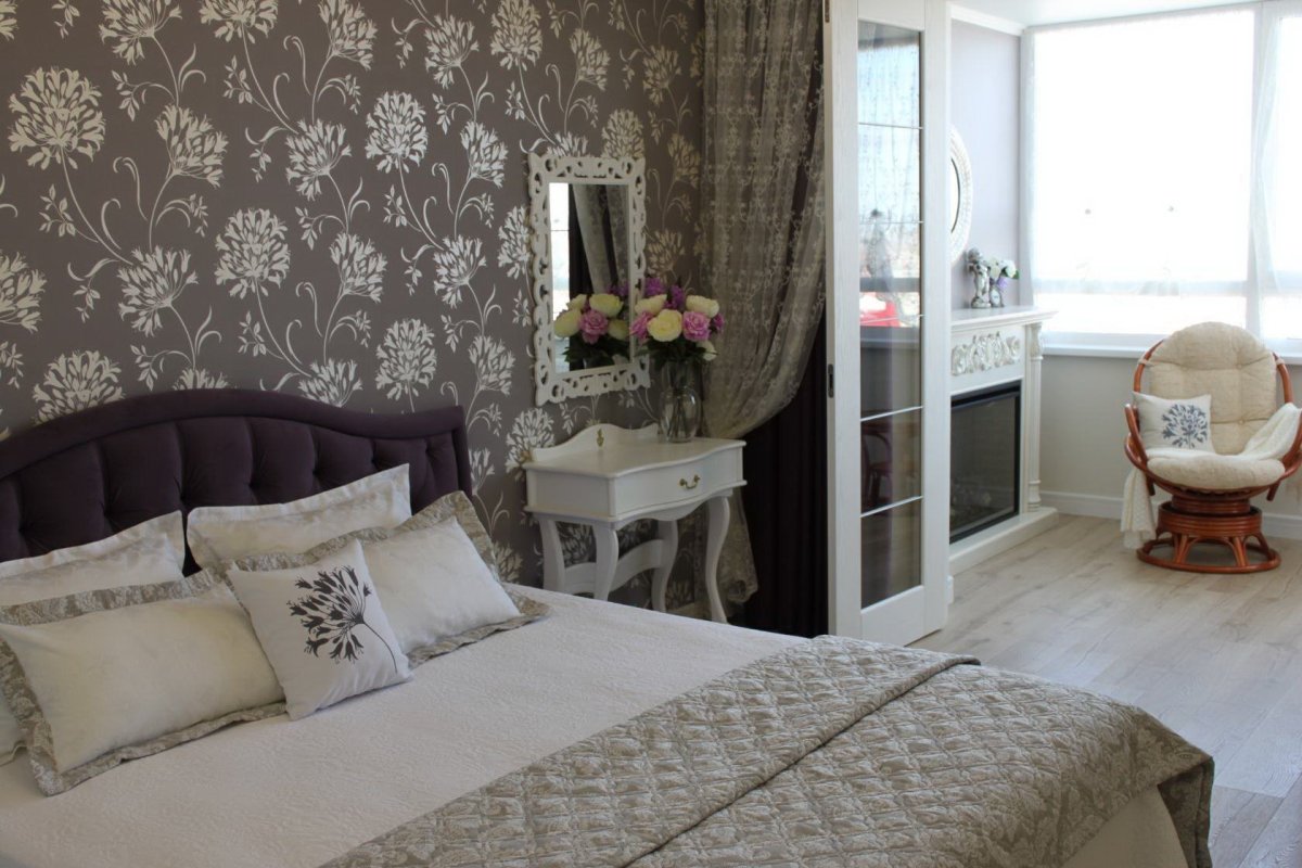 Обои для спальни дизайн