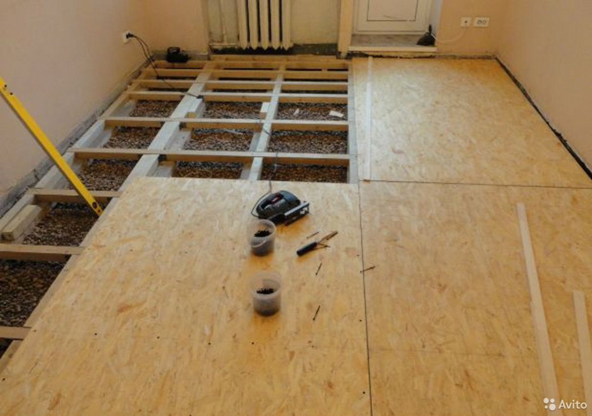 Теплоизоляция бетонного пола на лагах