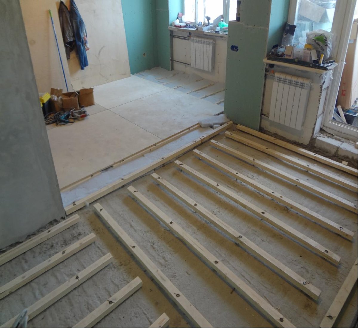 Роквул для пола по деревянным лагам