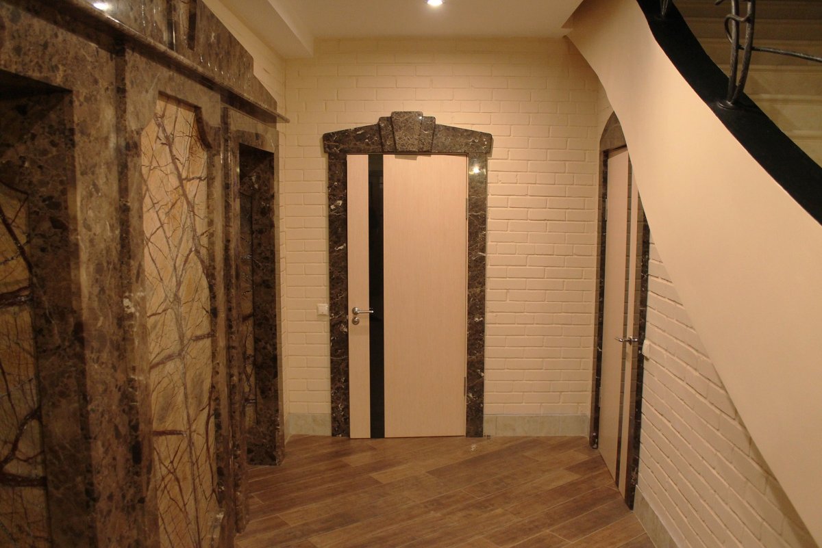 Отделка арки декоративной штукатуркой