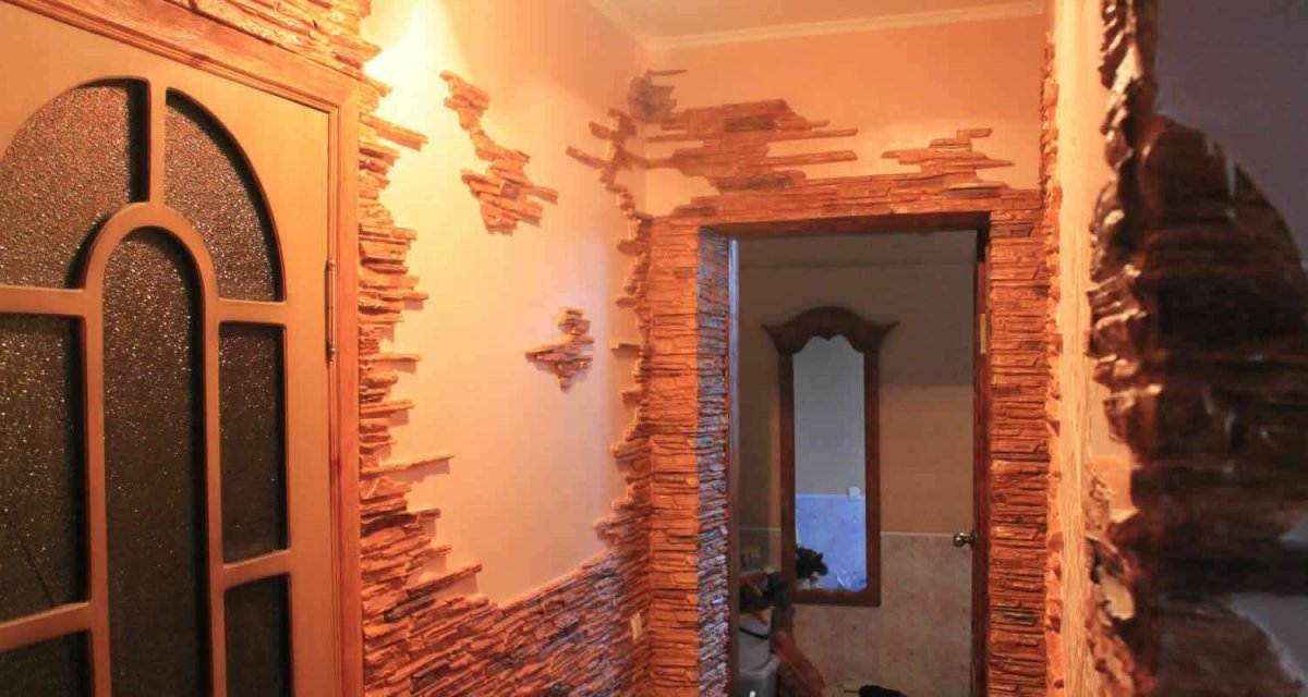 Барная арка кирпич в интерьере