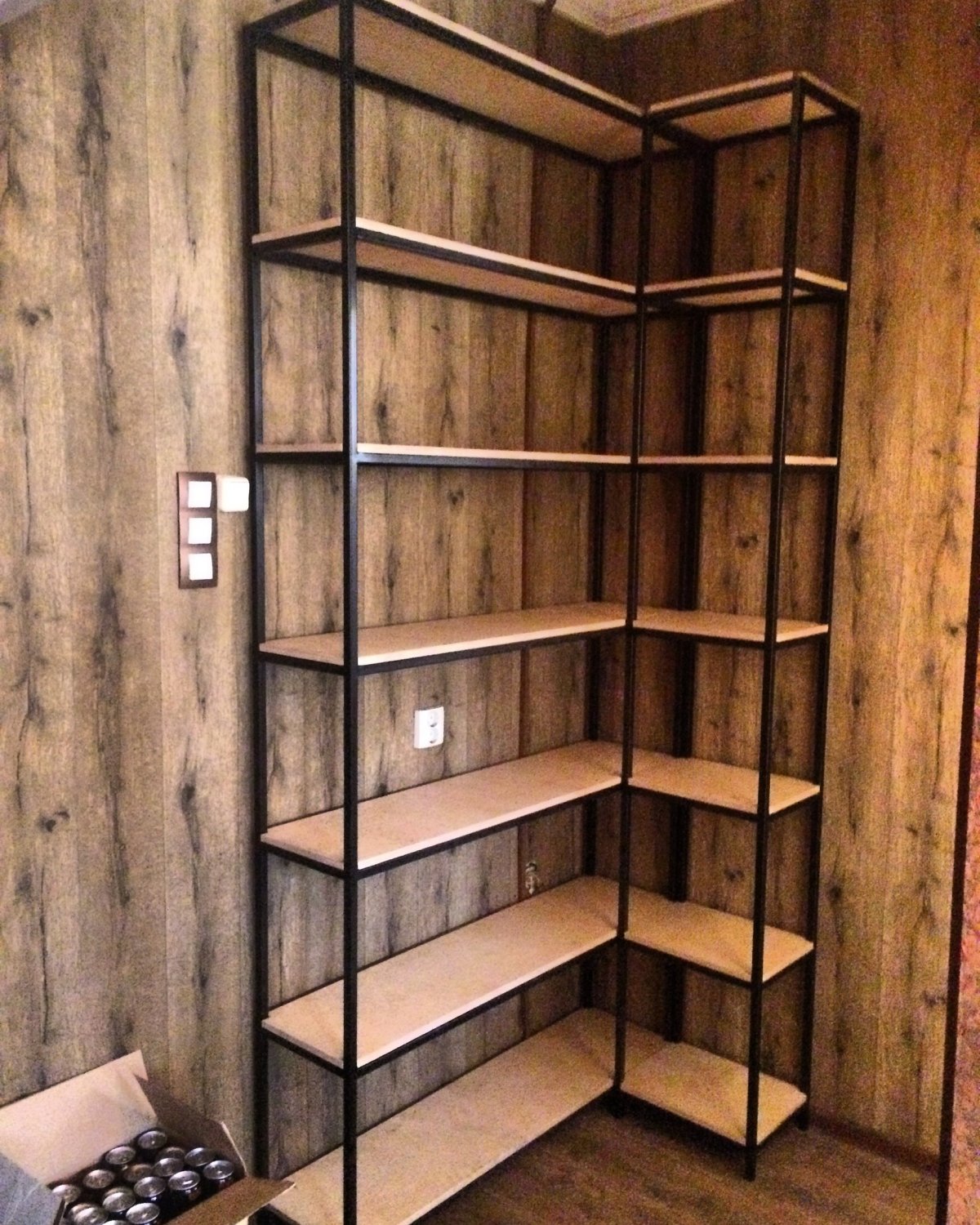 Модульные стеллажи в стиле лофт