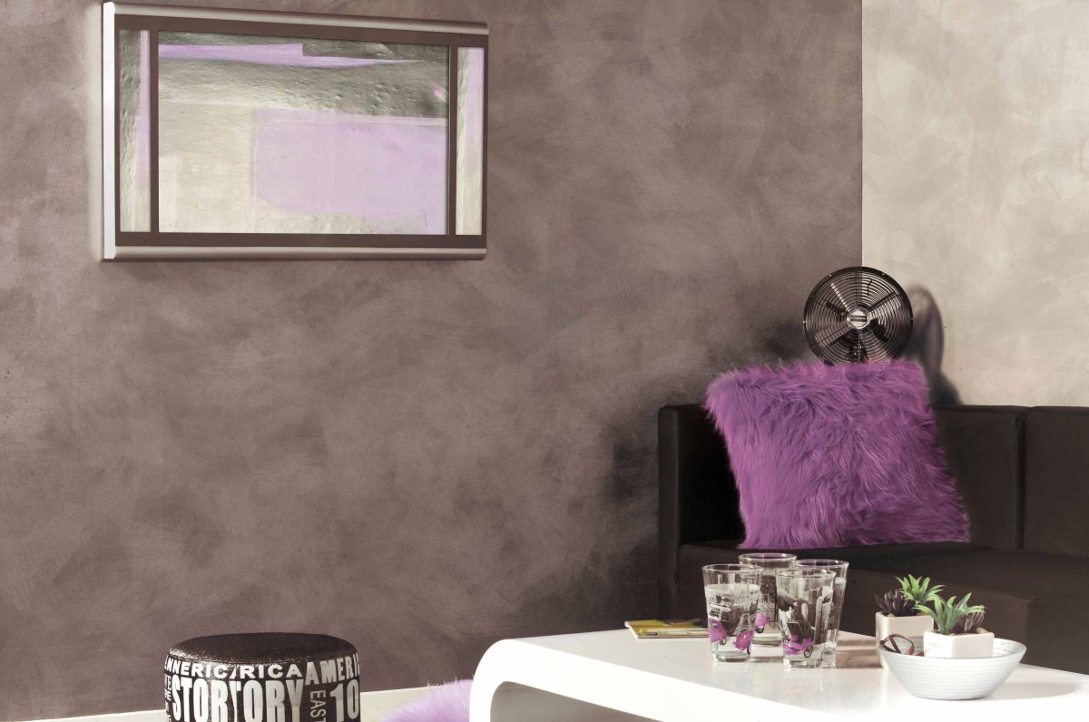 Пятнистая покраска стен