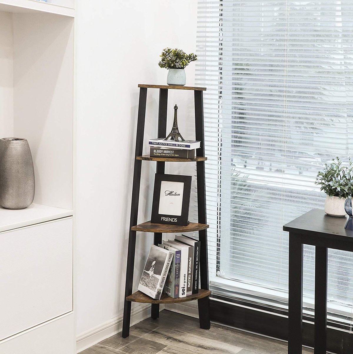 Угловой стеллаж в стиле лофт