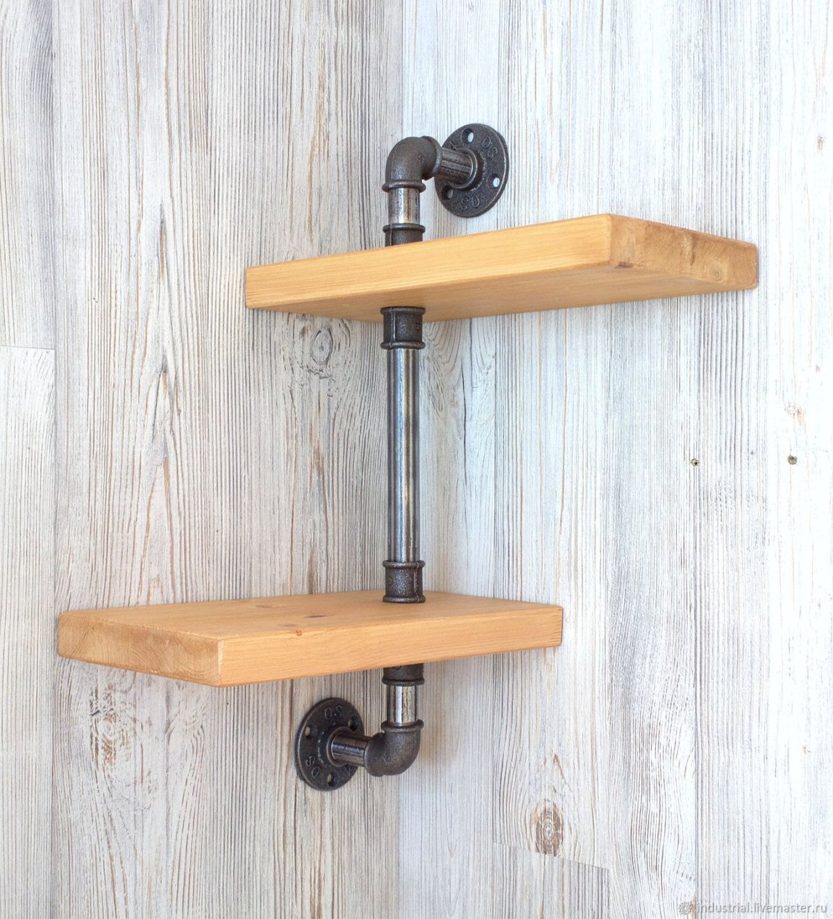 Полка в стиле лофт ромб