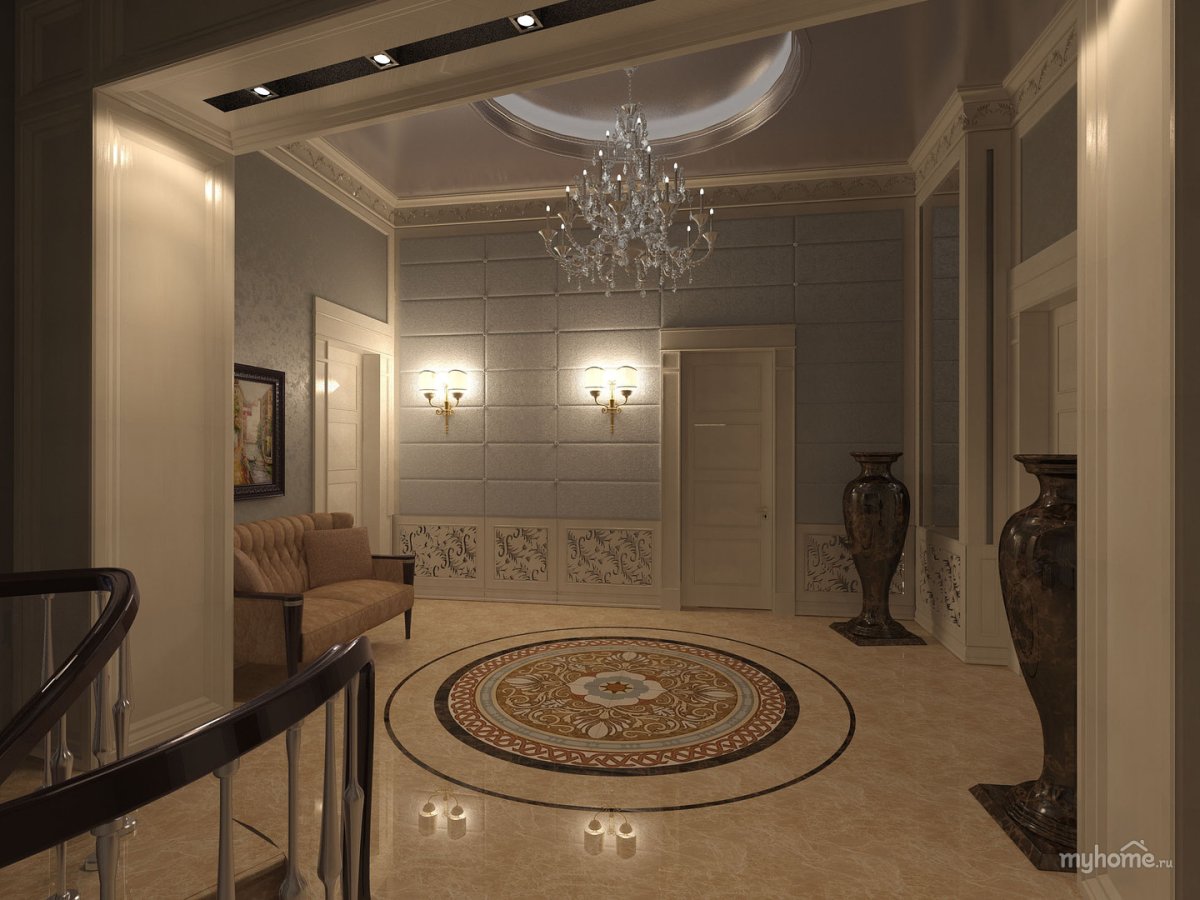 Современная отделка коридора