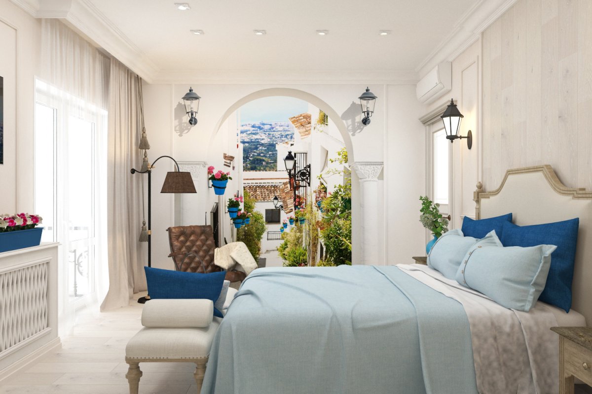 Спальня для подростка в средиземноморском стиле