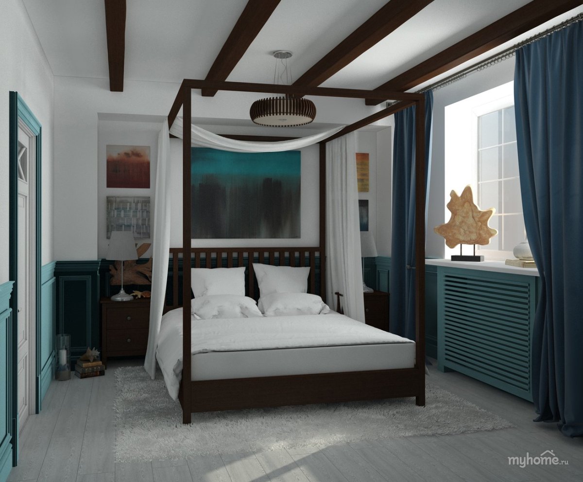 Проект спальни в средиземноморском стиле