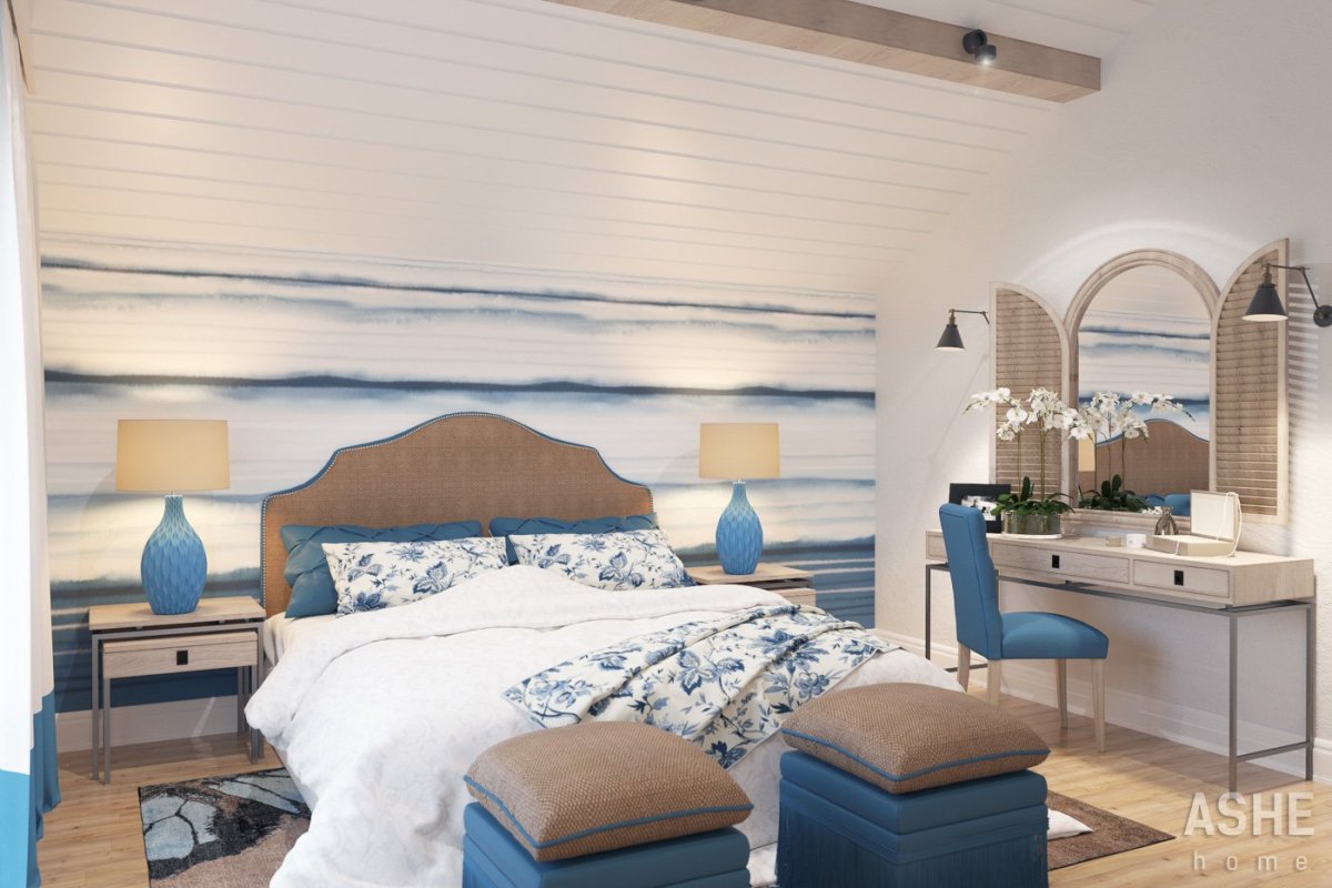 Средиземноморский стиль в интерьере спальни