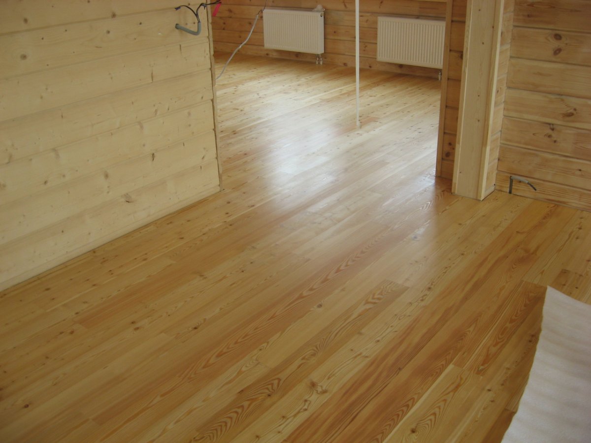 Шпунтованная доска лиственница интерьер