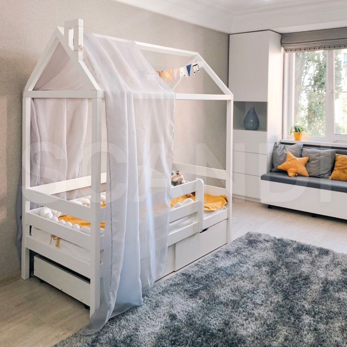 Детские кроватки домики