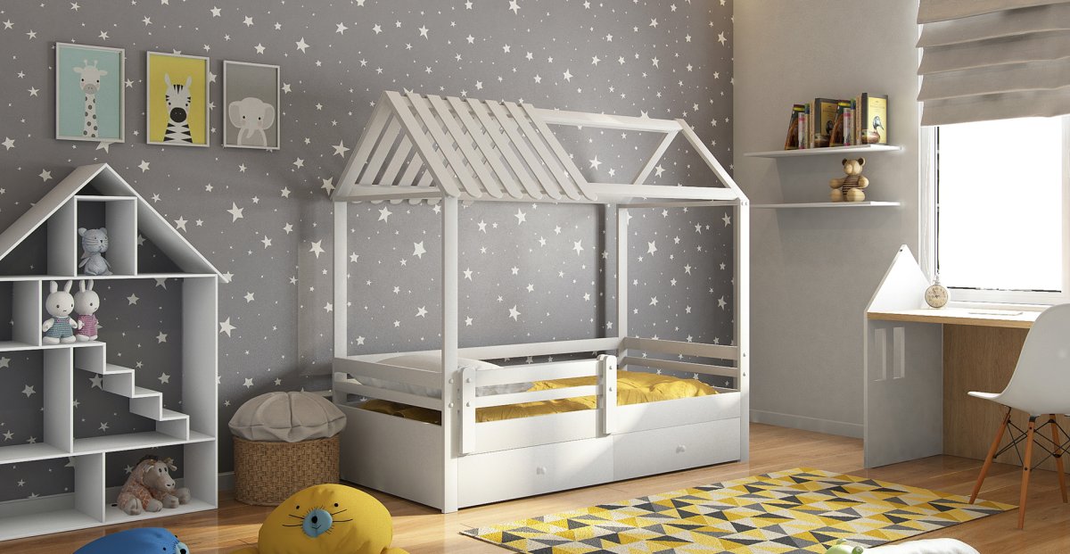 Кровать домик двухъярусная - Bronko