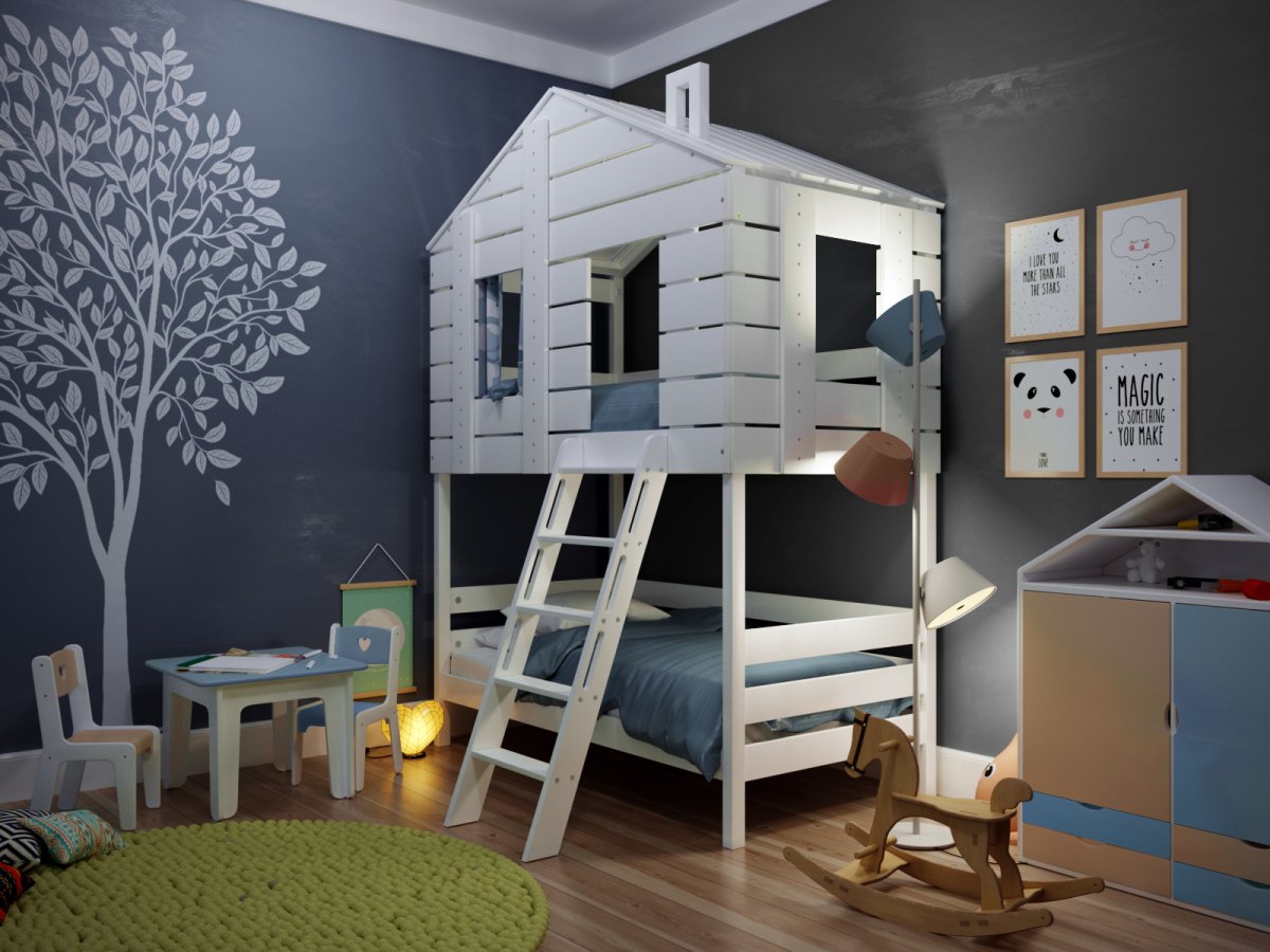 Гамак в кроватку домик