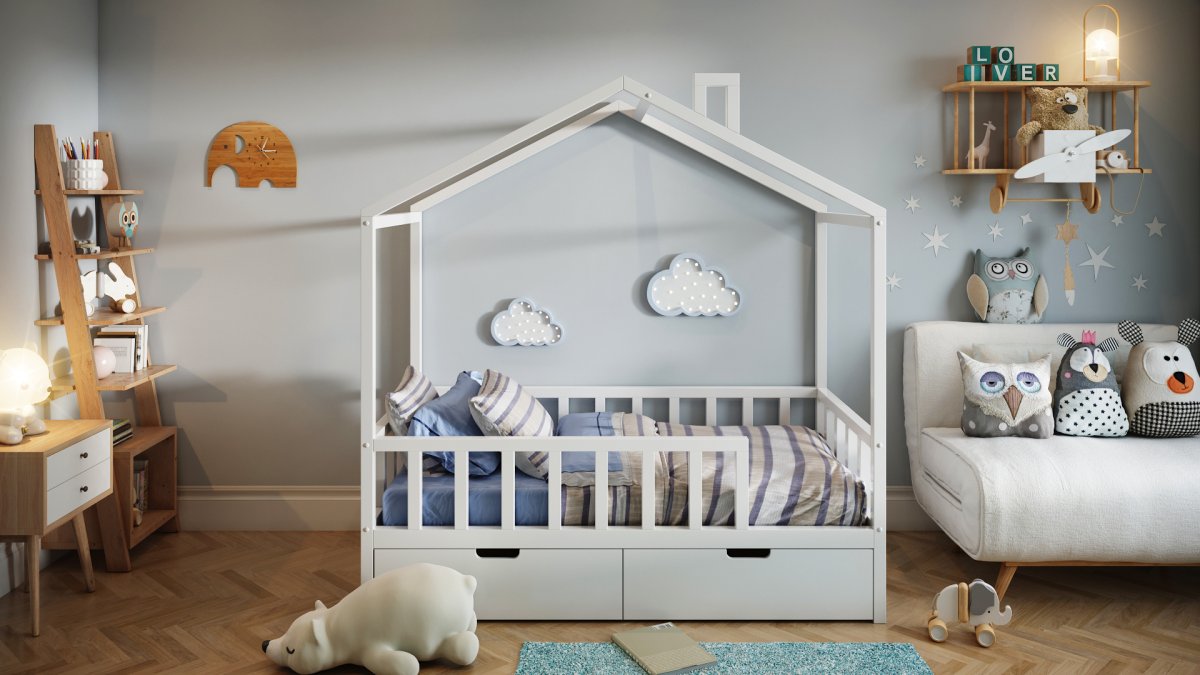 Кроватка домик Монтессори