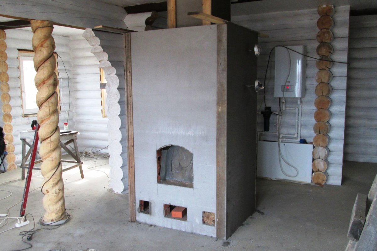 Побелка печи из кирпича