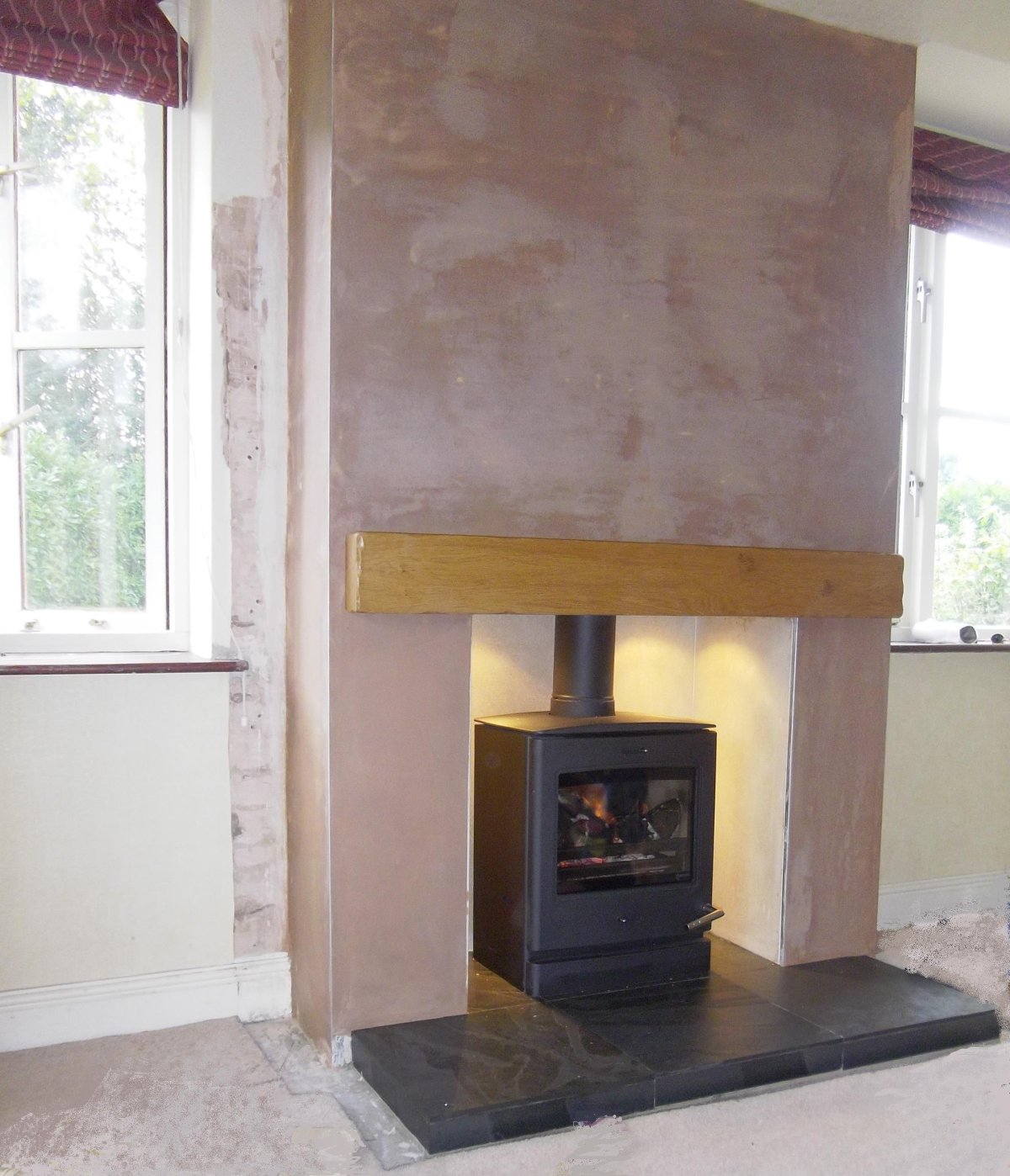 Гипсовая штукатурка на стене