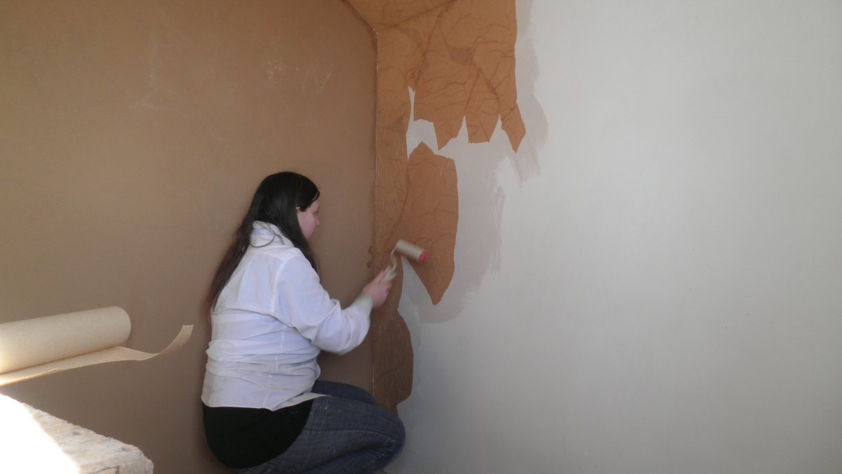 Византийская штукатурка на стене