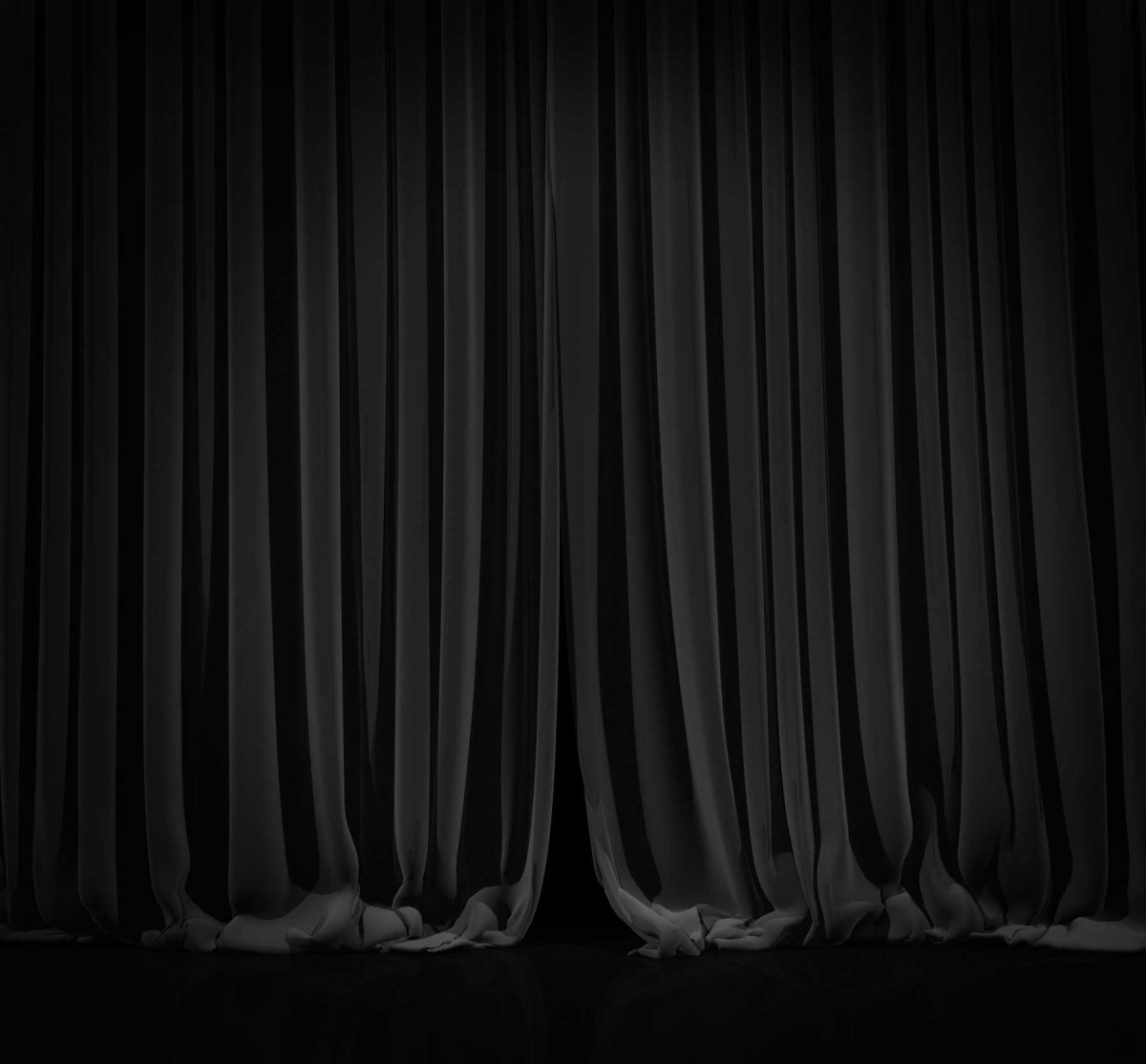 Театральный занавес черный