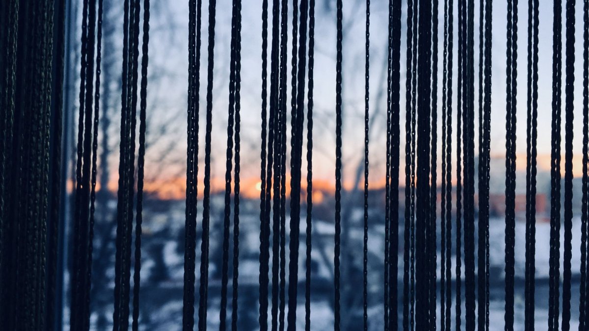 Текстура окна со шторами