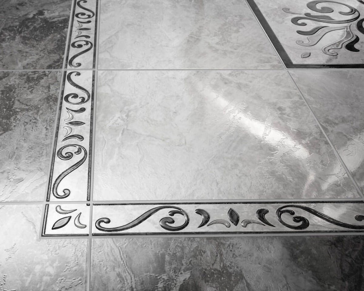 Плитка половая с рисунком