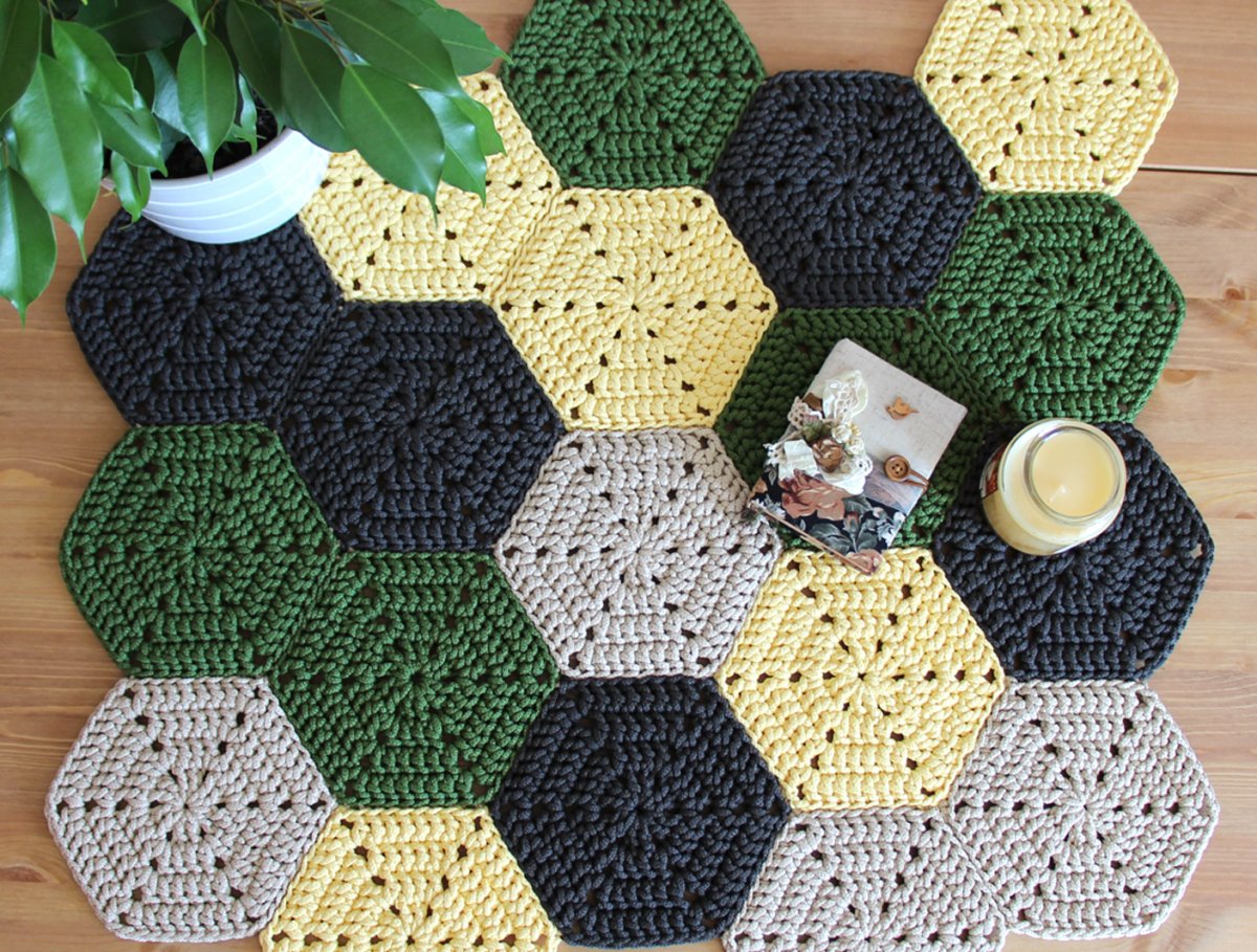 Коврик из шестигранников