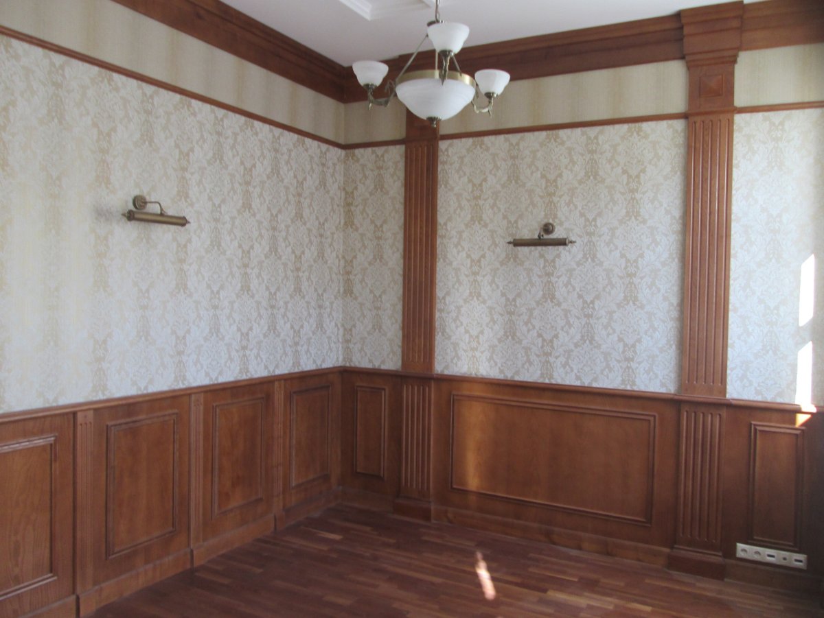 Отделка деревянными панелями