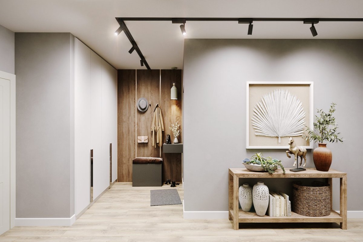 Прихожая в эко стиле