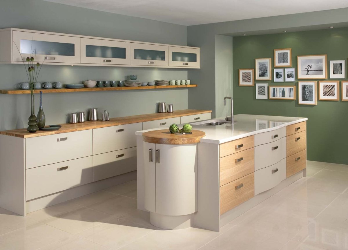 Кухонный гарнитур без подвесных шкафов