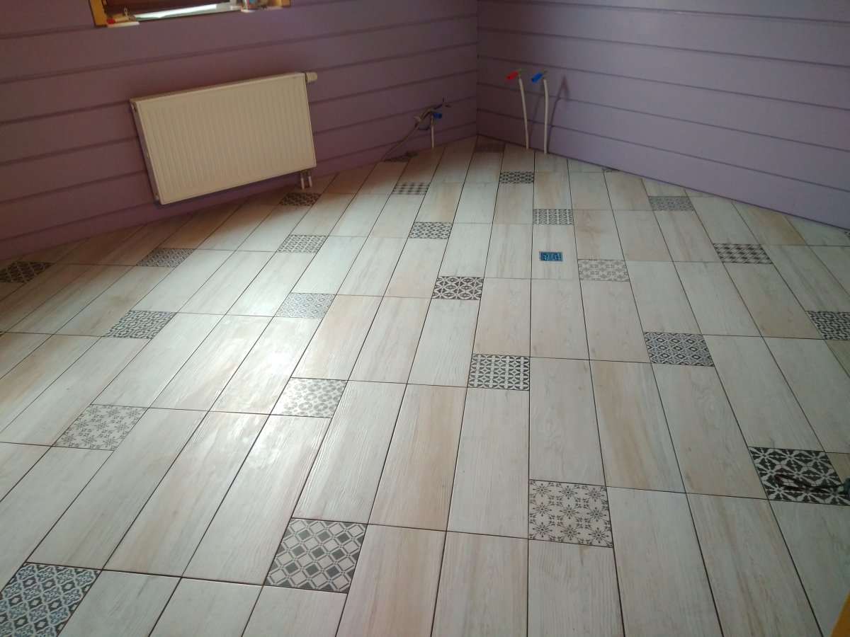 Плитка по диагонали