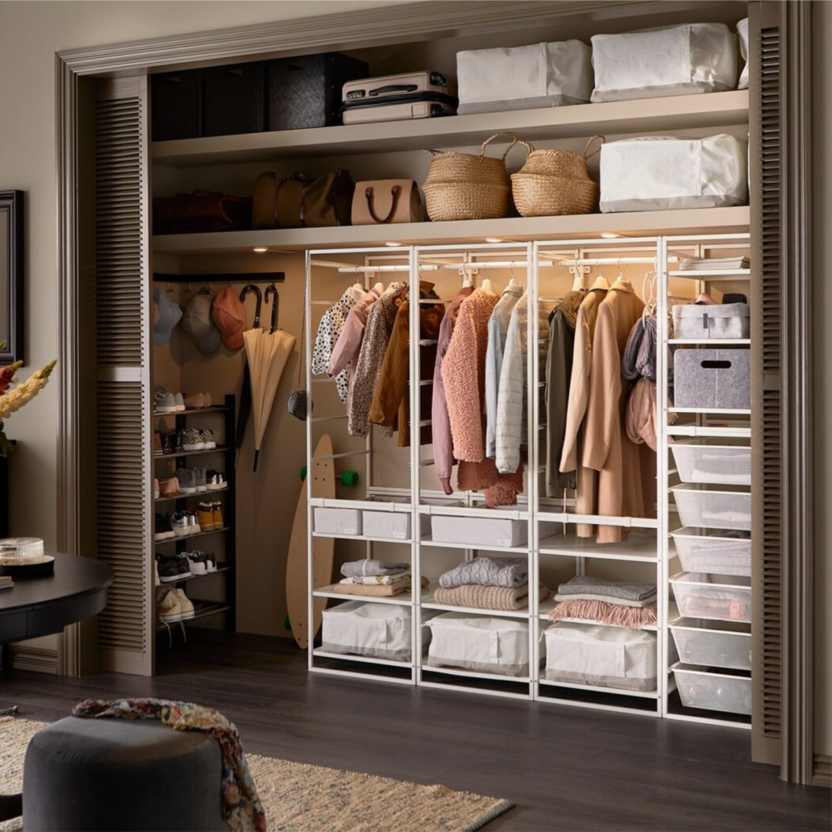 Шкаф ПАКС И стеллаж каллакс