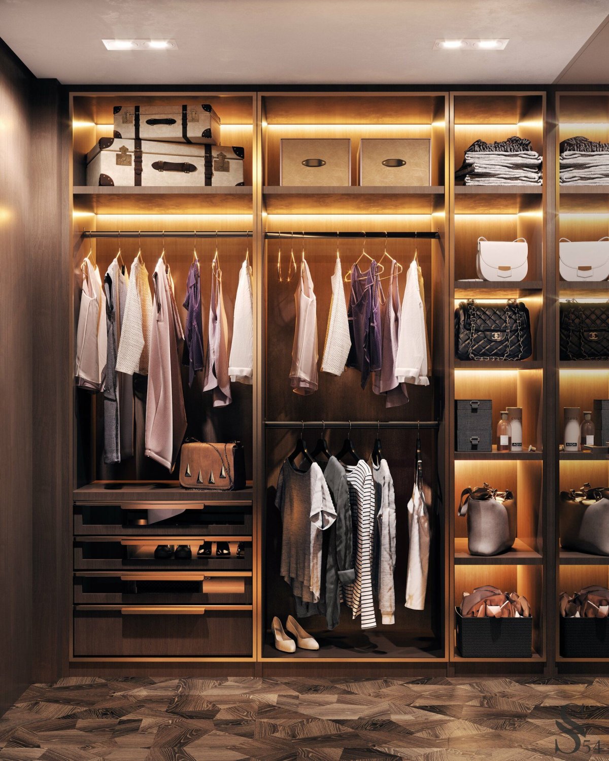 Гардеробные ячейки