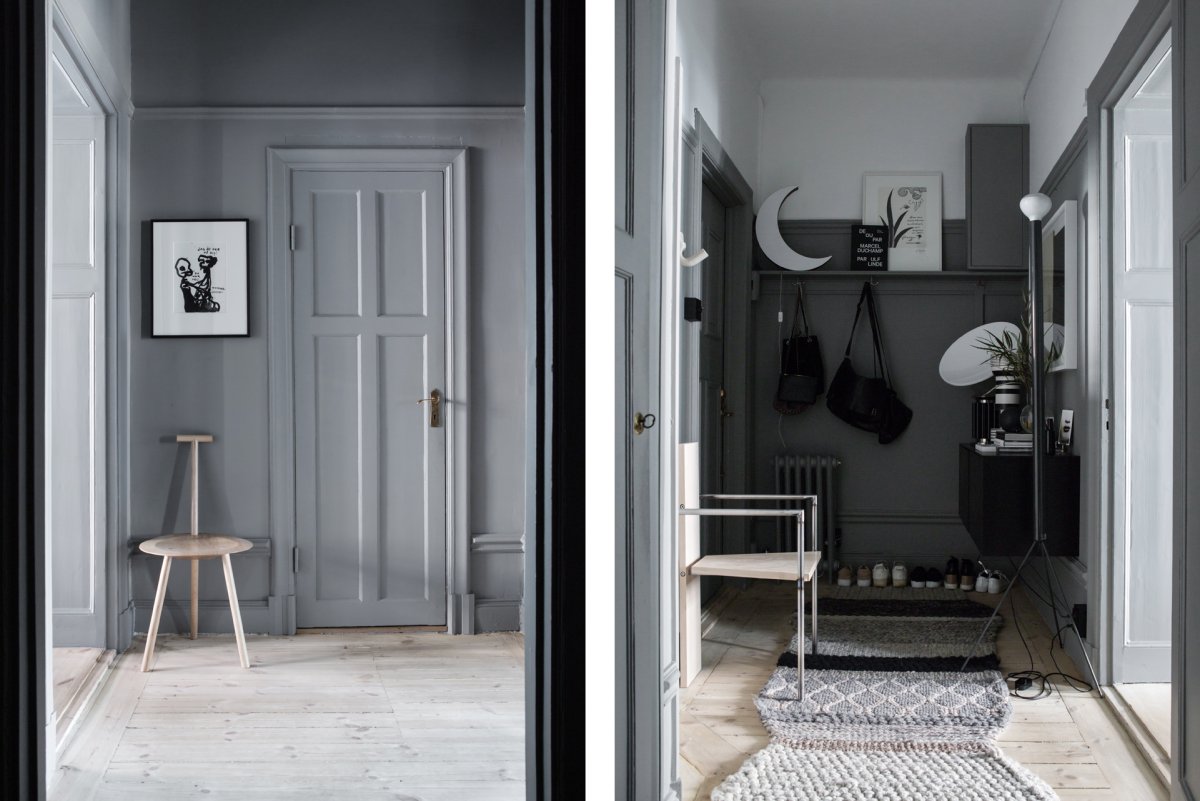 Прихожая в стиле Сканди