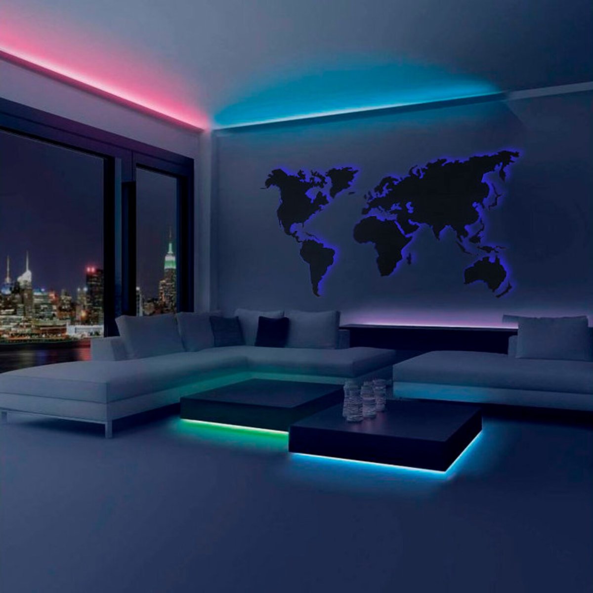 Светодиодная гирлянда занавес 3х2м 240 led синий