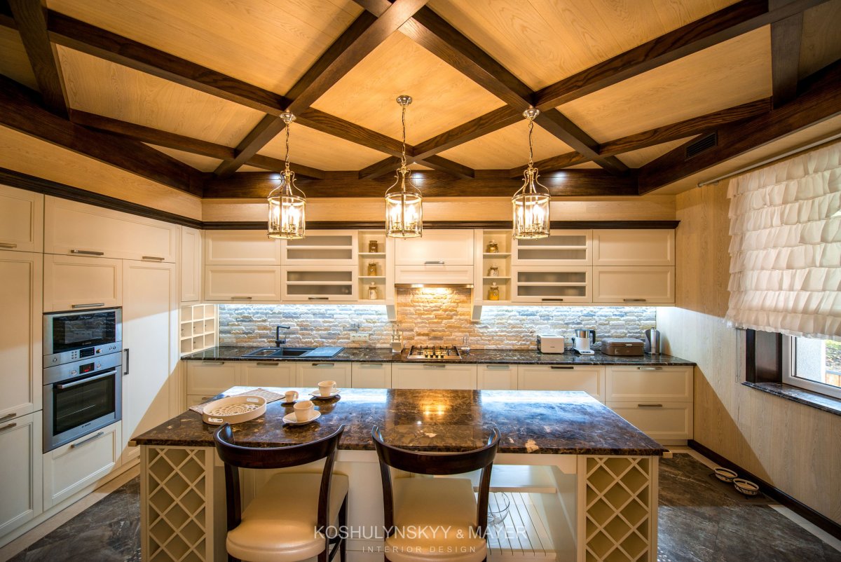 Внутренняя отделка беседки с барбекю