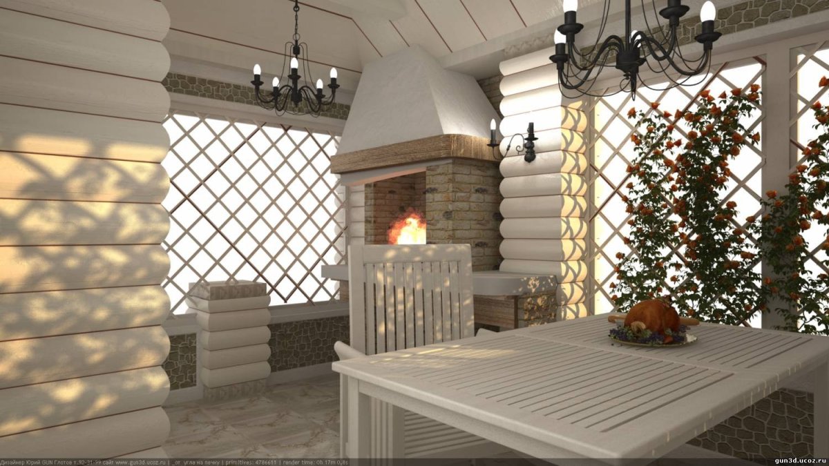 Терем беседка барбекю