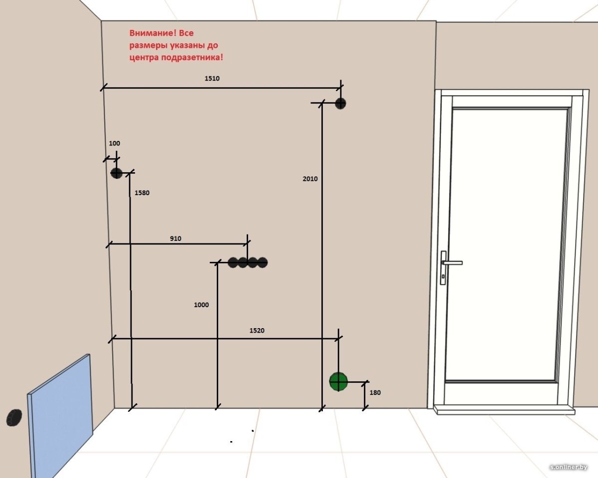 Розетки в спальне у кровати