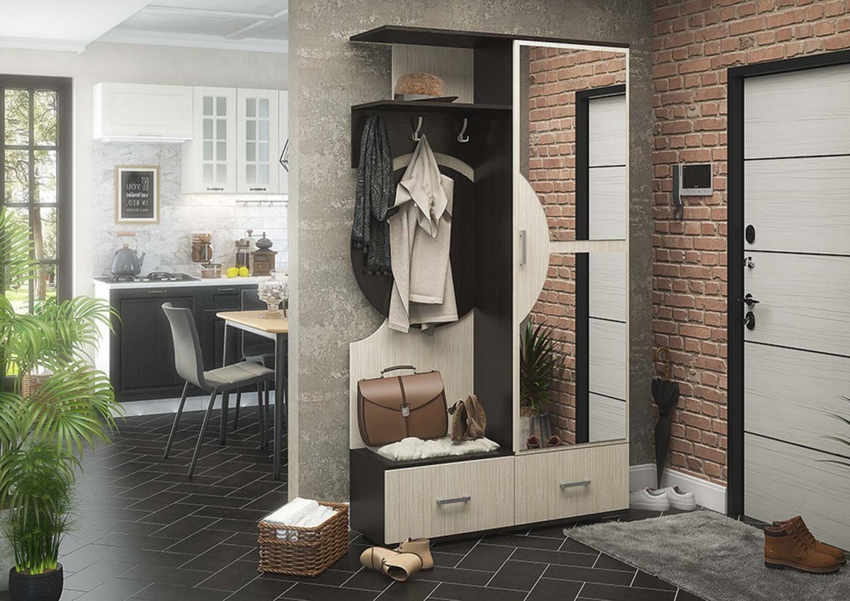 Вешалка комбинированная с зеркалом марта хофф