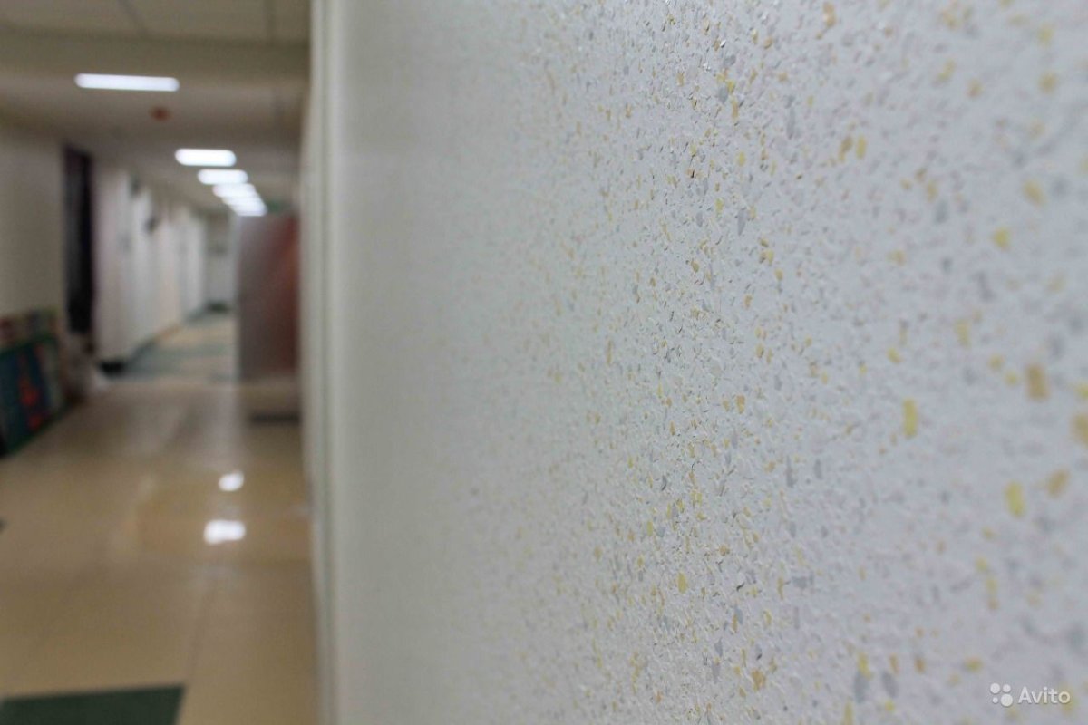 Отделка стен внутри помещений флоковым покрытием