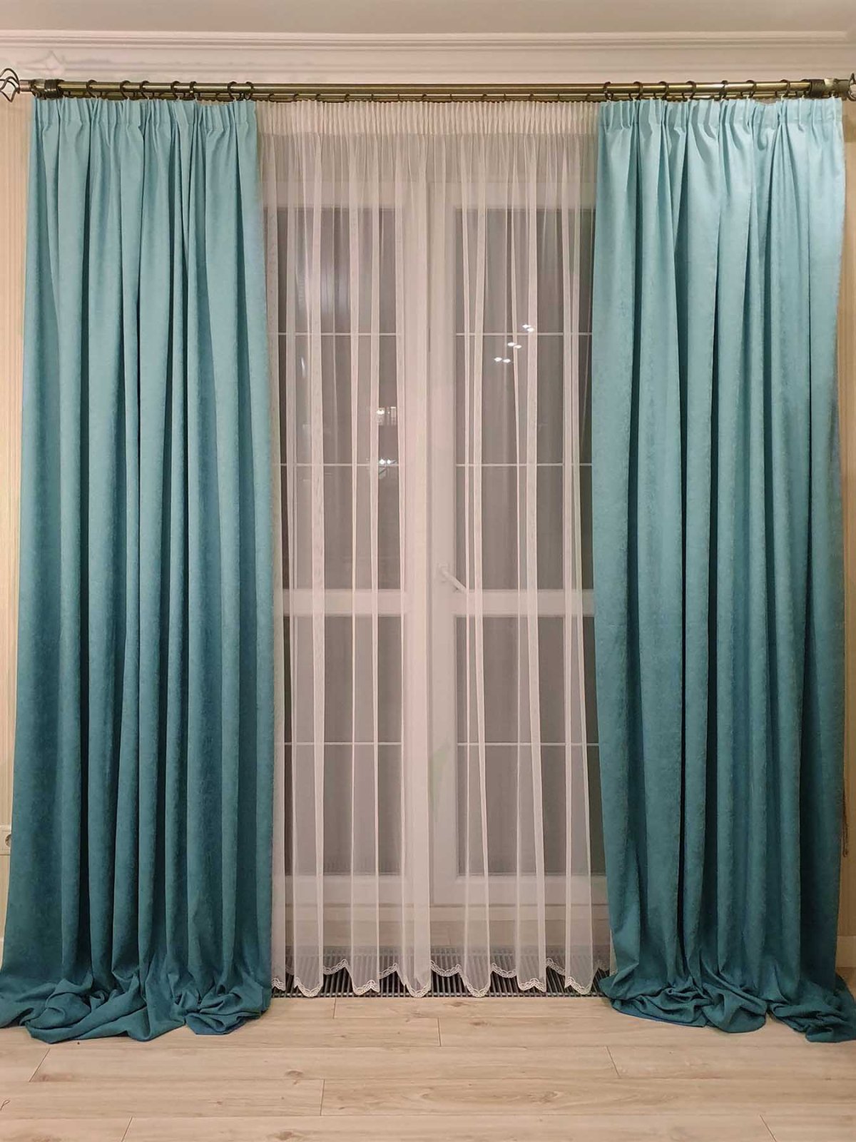 Шторы градиент в интерьере