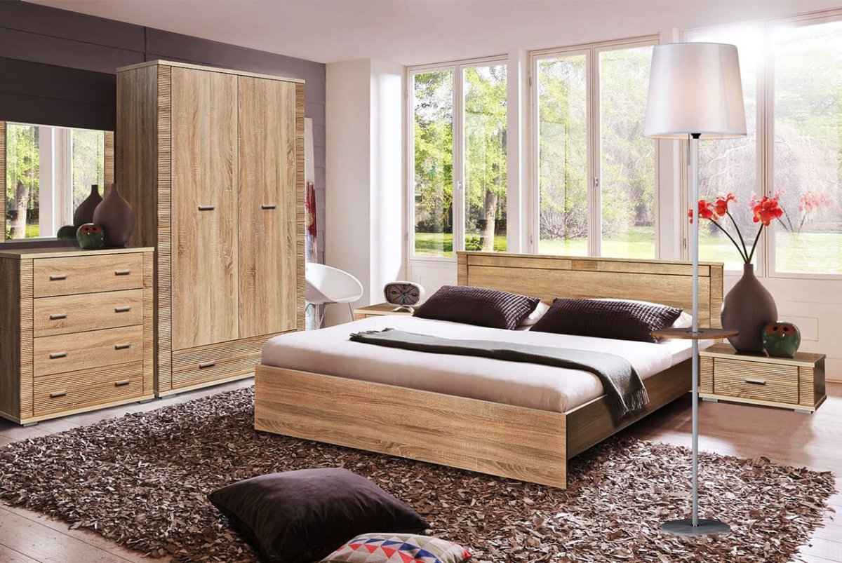 Кровать Турин Пискдрев на 90 в дубе