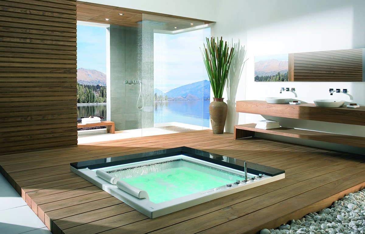 Джакузи встроенная в пол