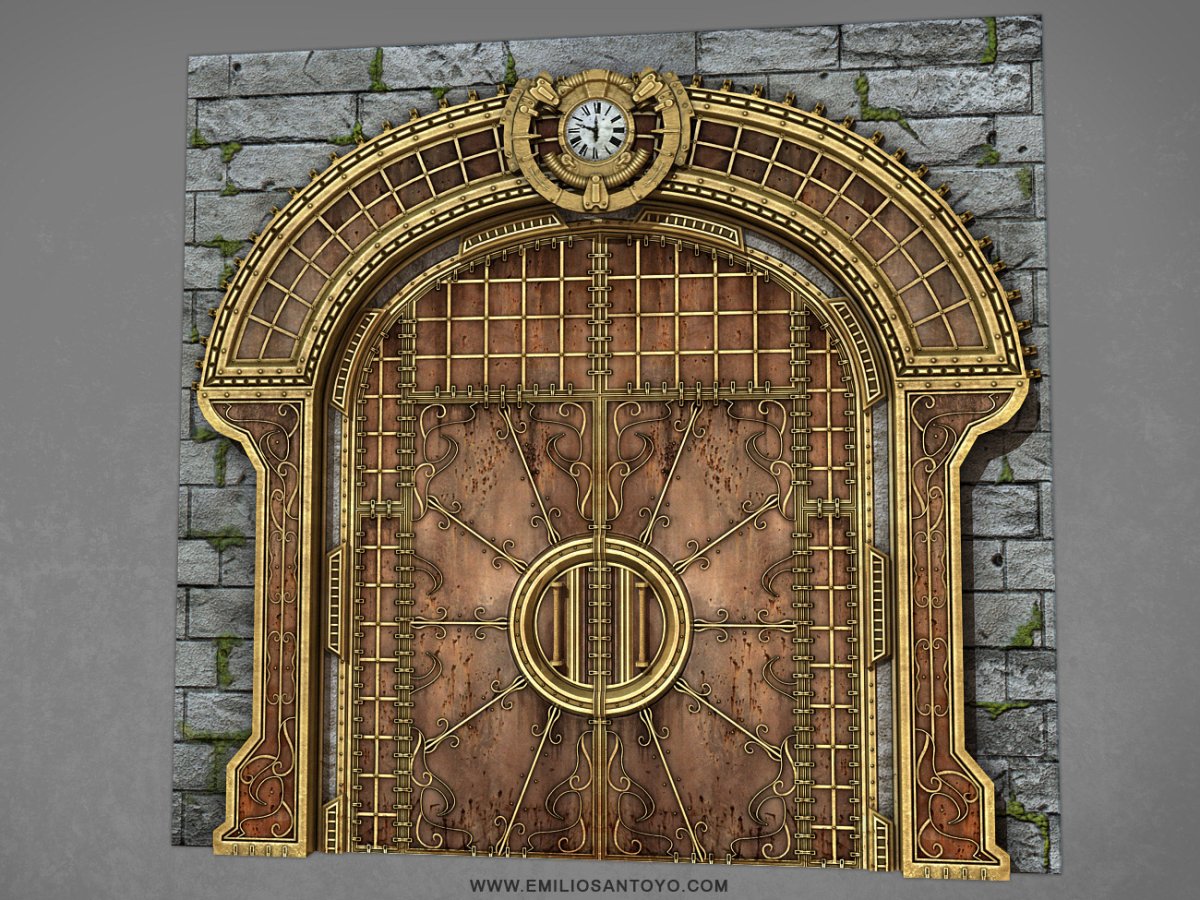 Ворота стимпанк