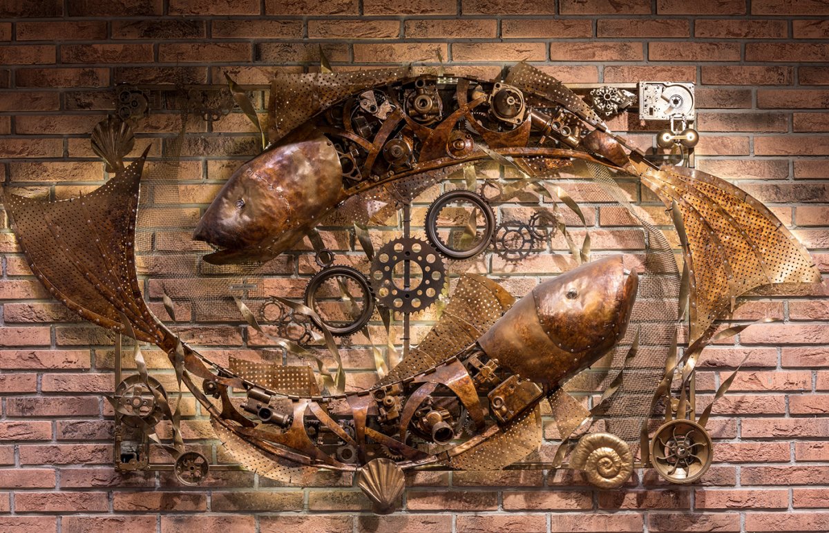 Стимпанк овальная дверь